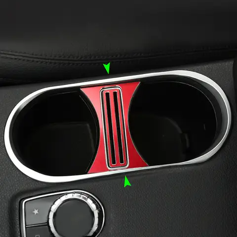 자동차 스타일링 인테리어 센터 콘솔 물컵 거치대 커버 트림, 메르세데스 벤츠 A B GLA CLA 클래스 W176 W246 C117 W117 X156