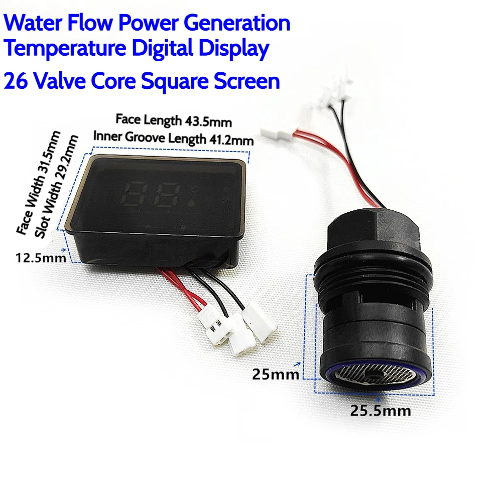 Bathroom Faucet Shower Set Shower System Digital Display Shower Screen Hydro Generator Micro Hydro Generator Shower Accessories