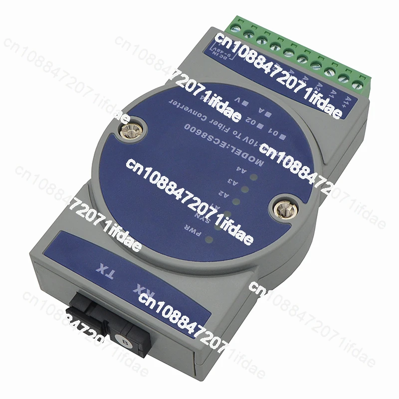 ECS8601 1 Channel Analog Optical Transceiver 4-20mA Current/0-10V Voltage to Fiber Optic Transceiver