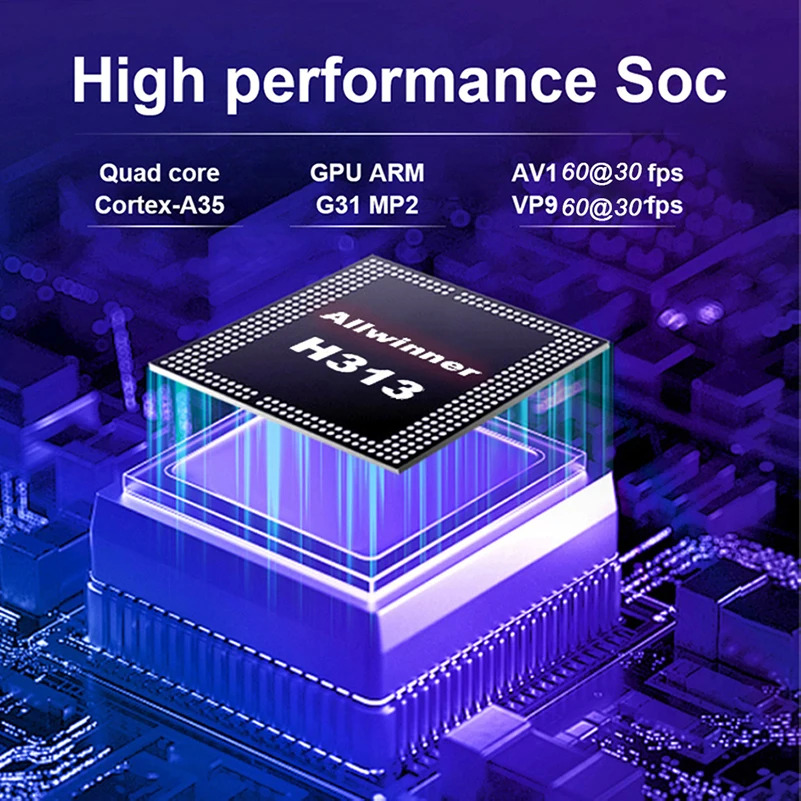 Q1 Smart Android Tv Box Allwinner H313 BT5.2 WiFi 2,4G y 5G compatible con Google Netflix Streaming Media Player Set Top Box