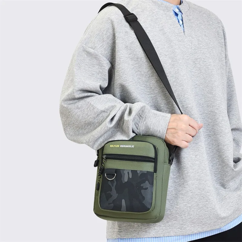 

New Lightweight Crossbody Bag Men's Sports Wear-resistant Breathable Fashion Business Commuter Bag Travel Shoulder Bag