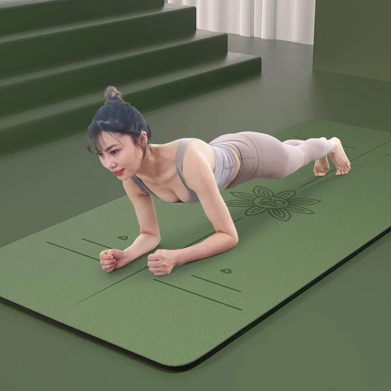 

Специальный коврик для йоги для танцев и фитнеса, утолщенный бытовой напольный коврик 0,5 см, нескользящий, противоударный и бесшумный