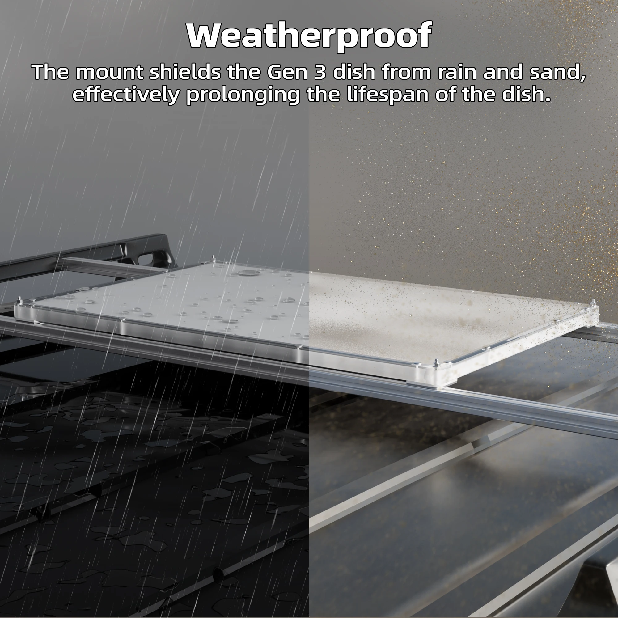 Starlink Gen 3 Mount Roof Mount للسيارة والقارب طقم الأقمار الصناعية المقاوم للماء لـ Starlink Dish و Standard Gen 3 #2