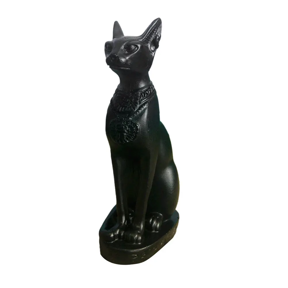 

Crafts Cat God Ornament Work Christmas Decorations Goddess Resin Mini Desk Figurines