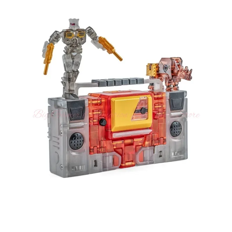 【Dostępne】 Zabawka Transformująca H62T Blaster Transparentna Edycja Limitowana Mały Robot Kolekcjonerski Model Zabawka