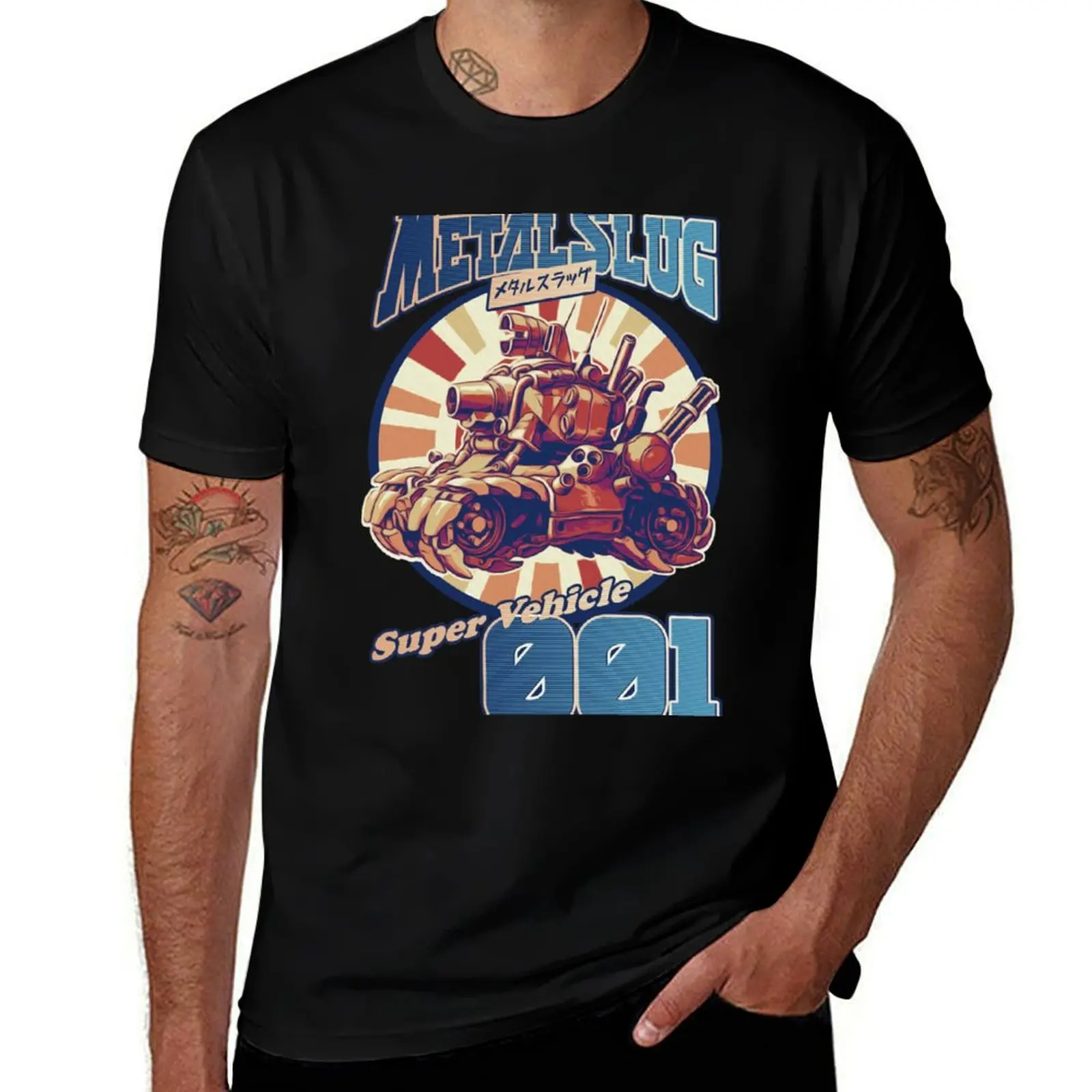 Metal Slug Remastered Full Color T-Shirt Vintage Style Printed Top T-Shirt