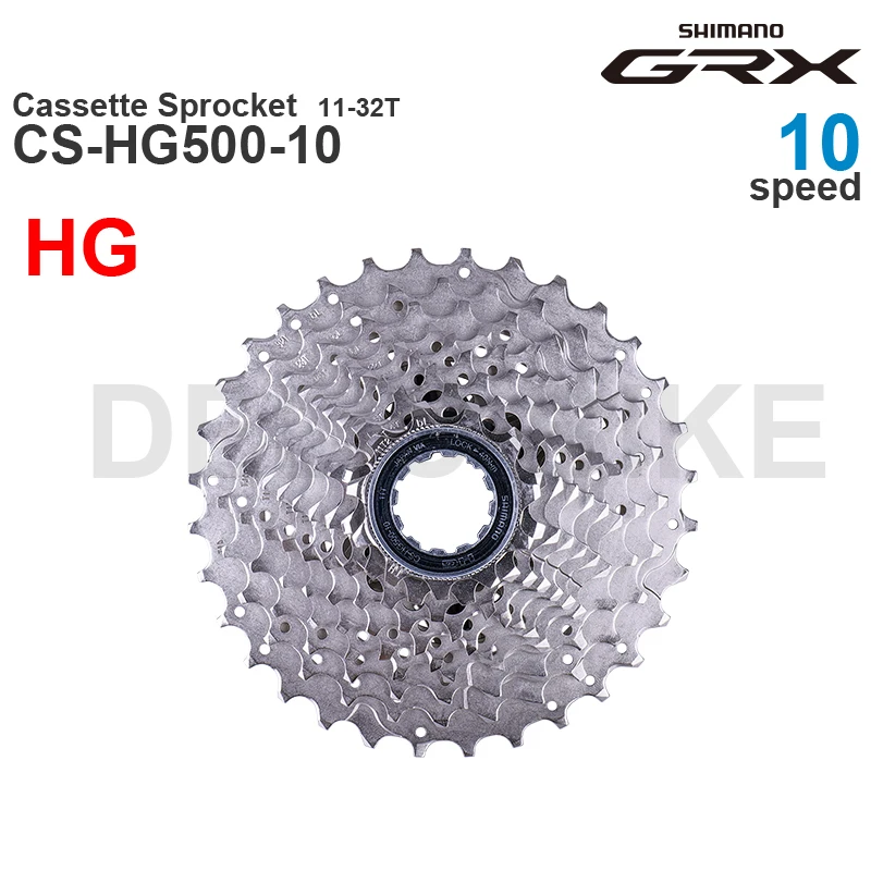 SHIMANO GRX Cassette Sprocket CS-HG500-10 10-Speed - HYPERGLIDE -11-42T, 11-34T 11-32T 11-25T 12-28T Original