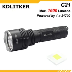 Kdlitker-LED懐中電灯c21 kw cslpm1.tg,長距離ハンティングデバイス,21700