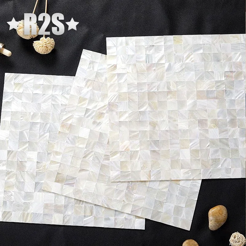 

25pc/lot wholesale shell mosaic mother of pearl natural kitchen backsplash tile bathroom background shower wall tiles sheet