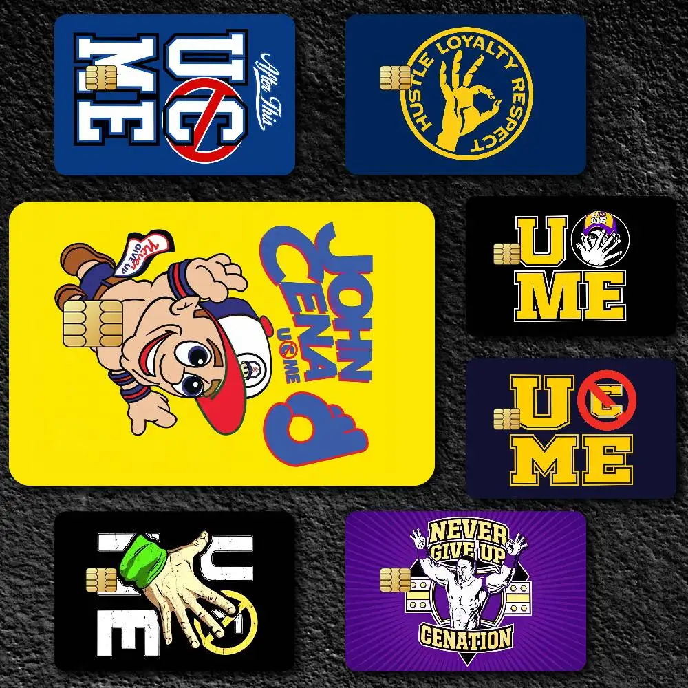 Wrestler J-John Cena Credit Card Skin Stickers for Bank Card Bus Metro Card Sticker Waterproof Gift