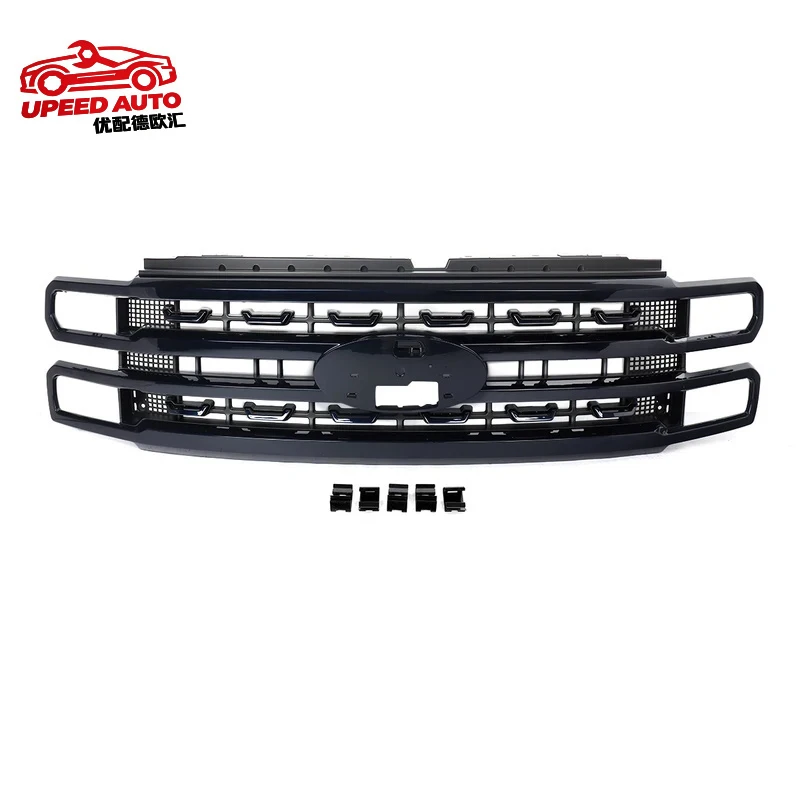 Suitable for Antimatter Blue Bumper Grille 2023-2024 Ford F-250 F-350 Super Duty Harley-Davidson Style Front Radiator Grills