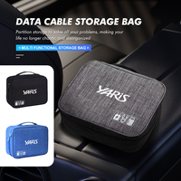Car Storage Bag Data Cable Organizer Bag Digital Gadgets Case For Toyota RAV4 20 30 XA30 2007 2009 2010 2011 2012 2013 2006