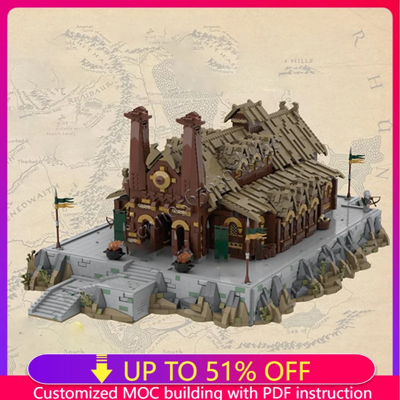 7868 Parts MOC Medieval Palace Modular Model Custom Building Block Diy Education Assembly Toys Children Christmas Surprise Gifts