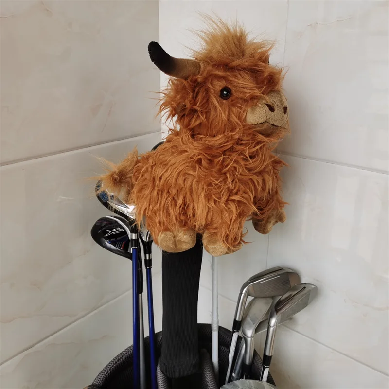 A Long-haired Yak Golf Driver Headcover Bull Golf Driver Woods Head Cover