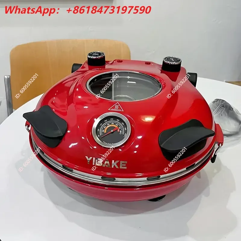 Hot Sale Dual Electric Heating Pizza Oven Portable Household Commercial 12 Inch New Export to Europe and the United States