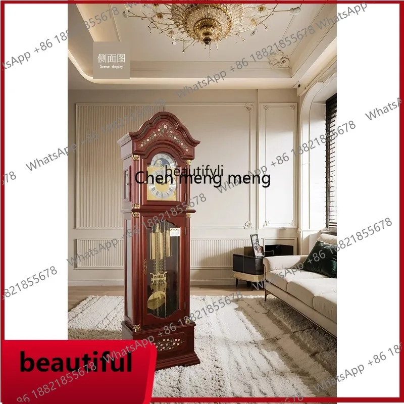 Living Room the Grandfather Clock European-Style Large Clock German Imported Movement Mechanical Floor Clock the Grandfath X