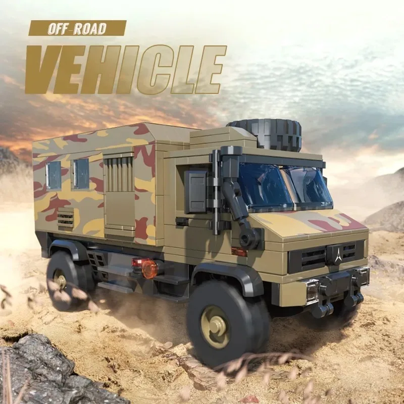 Bouwstenen voor stadsvoertuigen Set Model Off-road SUV Truck Patrol Racewagen Educatief STEM Creatief speelgoed Vakantiecadeau voor kinderen