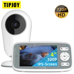 4 Inch 720P LCD Screen Video Baby Monitor With Camera Two Way Audio Talk Night Vision Surveillance Security Camera Babysitter