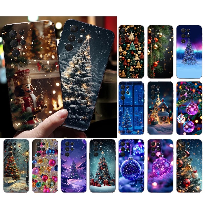 

Merry Christmas Tree Phone Case For Samsung Galaxy S25 S24 S23 S22 S21 Ultra S24 S23 S22 S21 S25 Plus S24 S20 FE