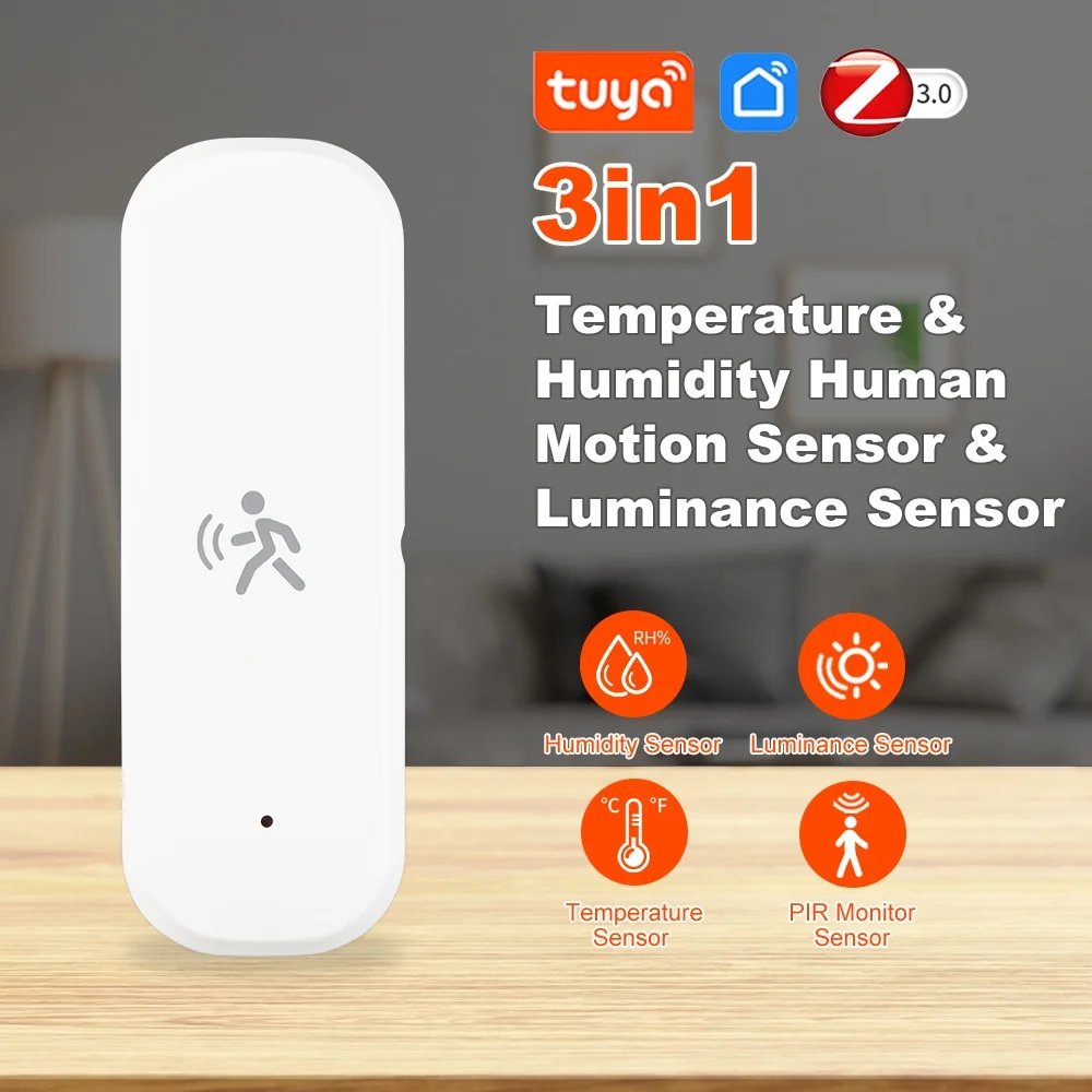 

Smart Life Tuya ZigBee PIR датчик движения человека детектор с обнаружением температуры и влажности умный дом датчик охранной сигнализации