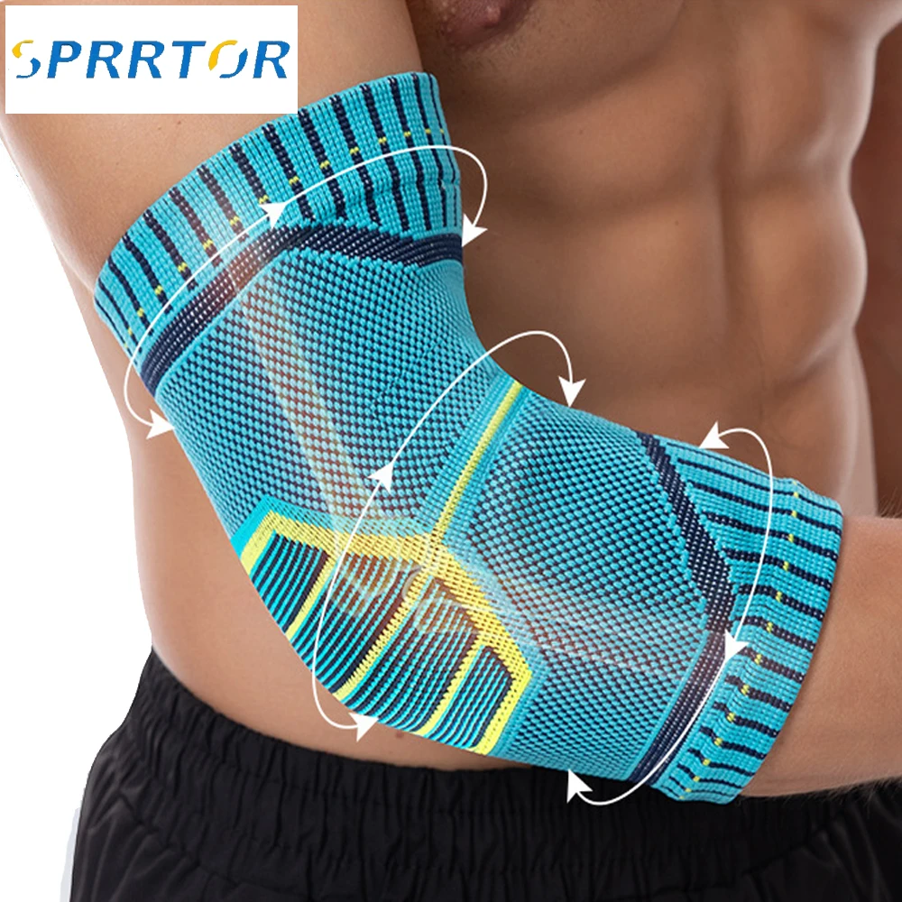 

1 шт. спортивная поддержка локтей с гелевыми подушечками - обезболивающий бандаж для мужчин и женщин, целевая компрессия, легкий и прочный