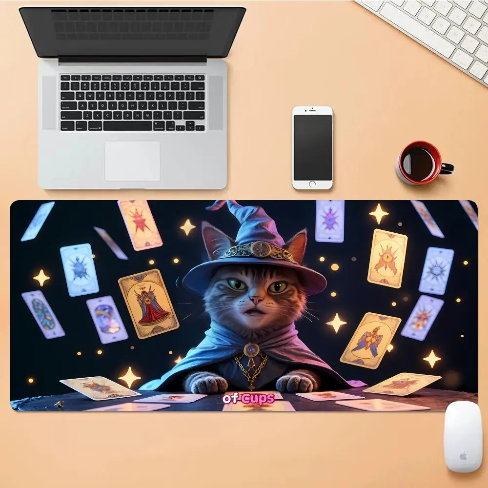 

Cat magician Mouse Pad The Magic Gathering Playmat HYB XXC MTG TCG Office Desk Mat for Work Game PC Laptop Rug Carpet MousePad
