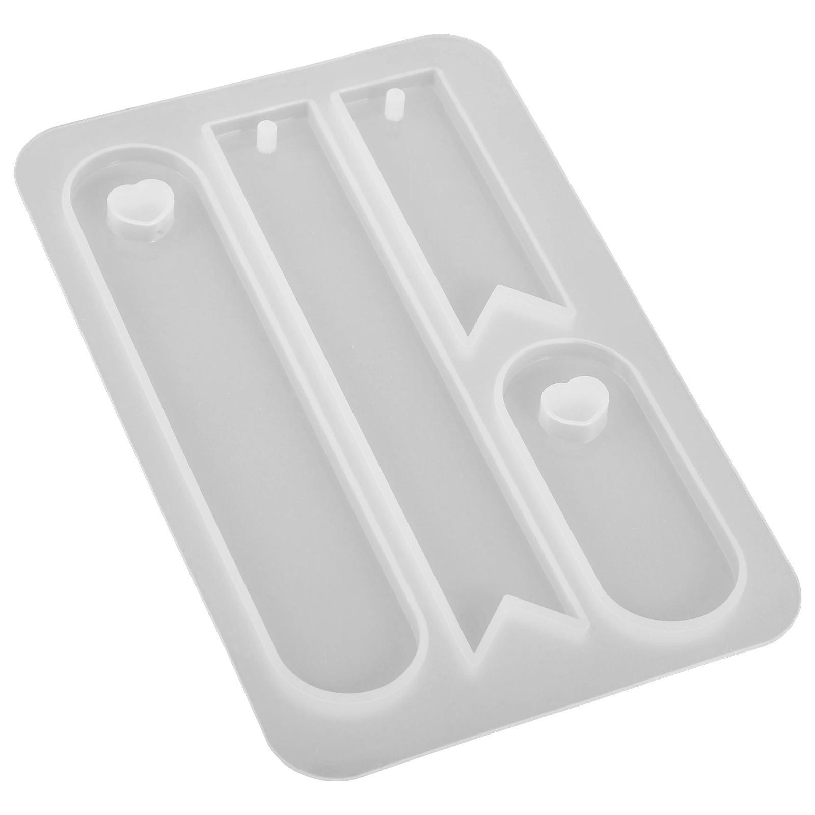 

DIY Resin Bookmark Mold Oval Silicone Bookmarks Maker Kits Blank Decorative Popular White Epoxy Tools Students Present
