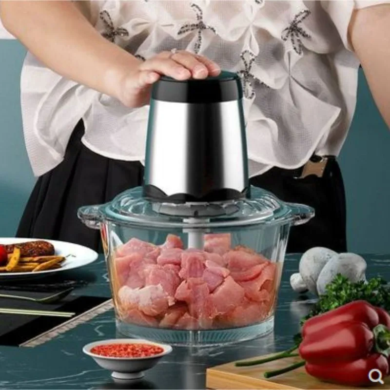 Kitchen Meat Grinder, Household Appliances, Garlic, Chili, Shredded Vegetables, Dumpling Meat Filling Cutter Shawarma Machine