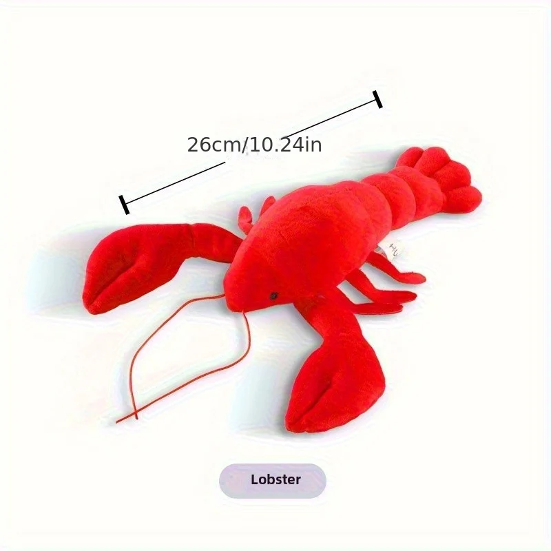 

26 см имитация лобстера плюшевая игрушка реалистичная мягкая игрушка-животное для детей и взрослых