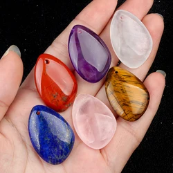 20x30mm Irregular Shape Pendant Natural Stone Crystal Quartz Amethysts Charms for Jewelry Making DIY Necklace Earrings Accessory