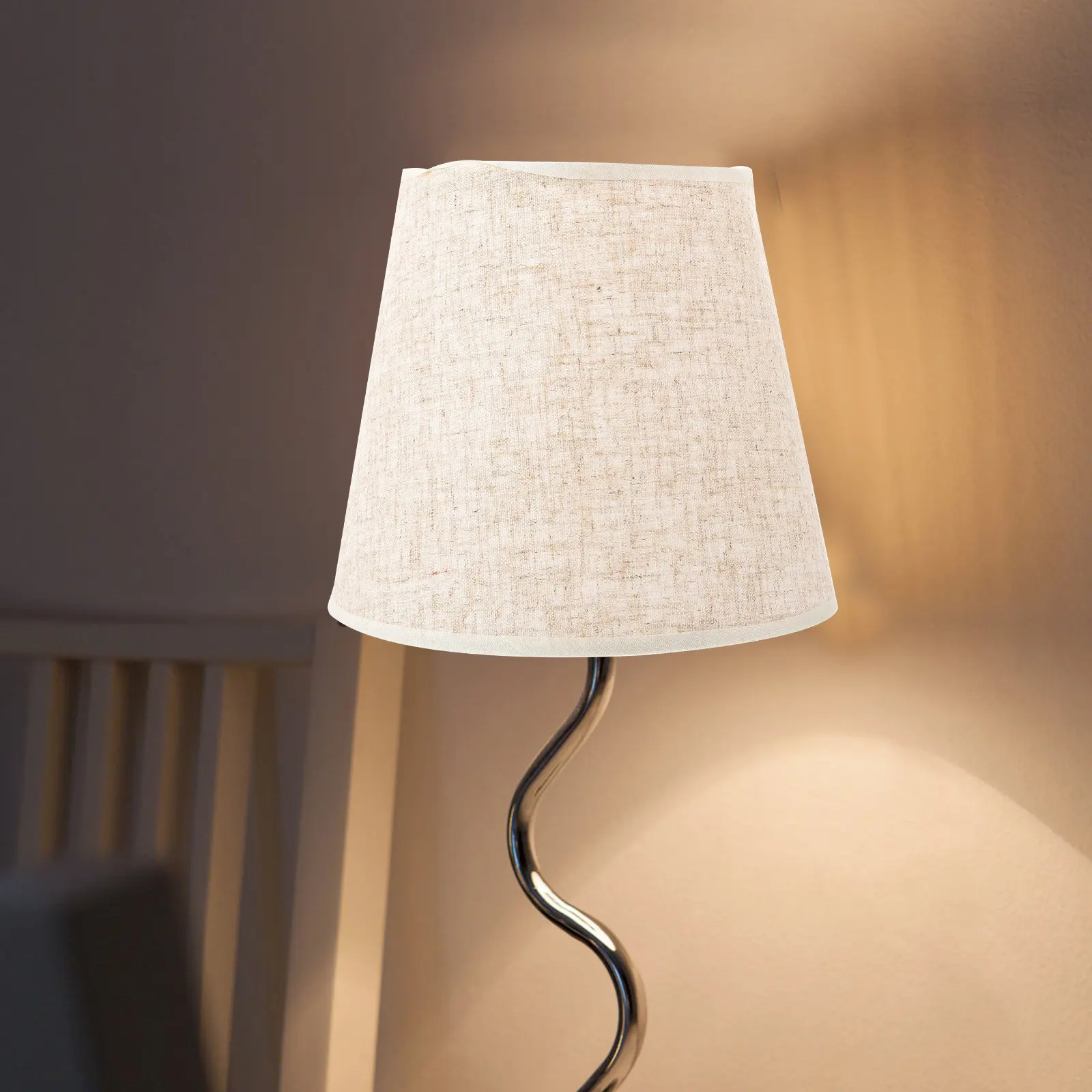 Cloth Cone Lampshade Bedside Table Lamp Replacement E27 Lamp Cover Floor Light Shade Fabric Home Lighting Table Lampshade