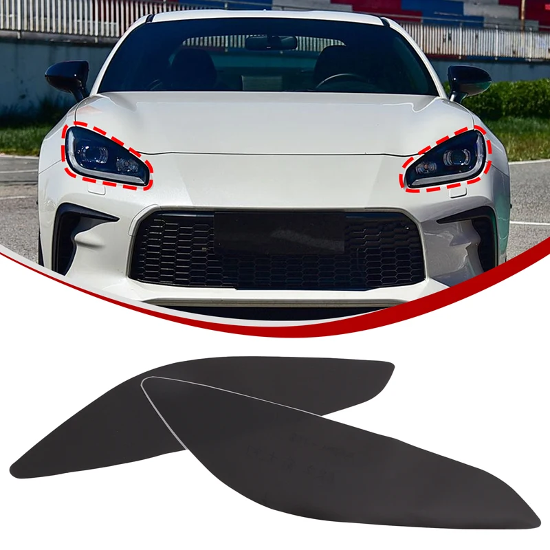 

For Toyota 86/Subaru BRZ 2022+ PVC Car Front Headlight Light Film Trim Sticker Protective Auto Accessories