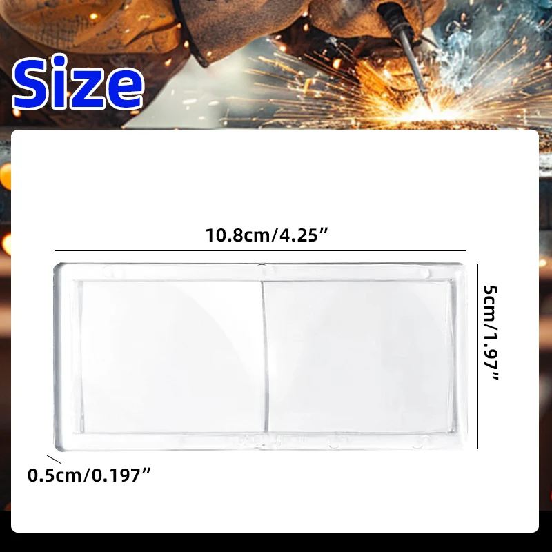 Welding tools PC lens Transparent PC material 075/1.0/1.5/2.0/2.5/3.0 Diopter Welding Helmet Mask Glass Magnifier Lens Eye-Prot