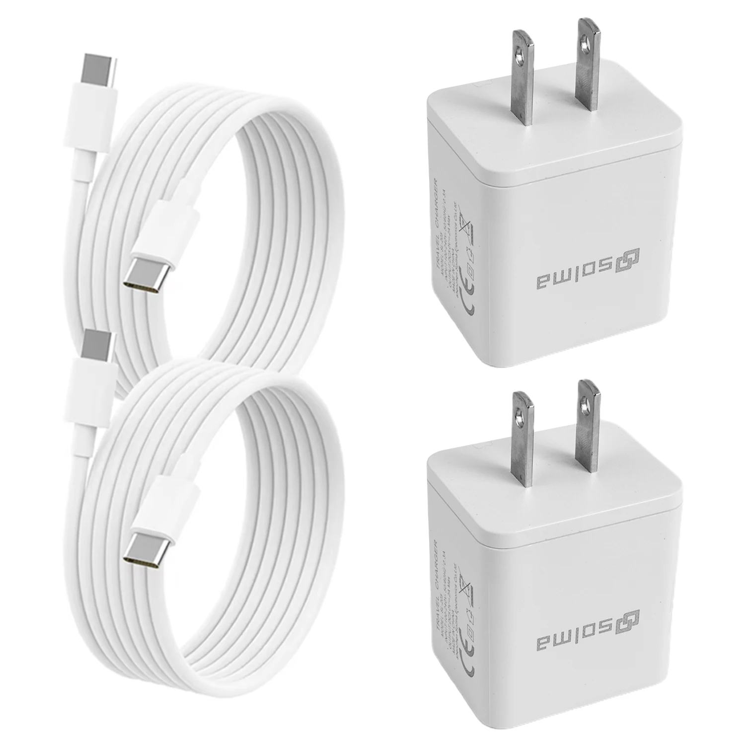 Fast Charger with  PD  Ports  Charger for iPhone 17/16/15/14/13/12/8/XR for galaxy S24 Ultra/S23/S22/S21 for ipad