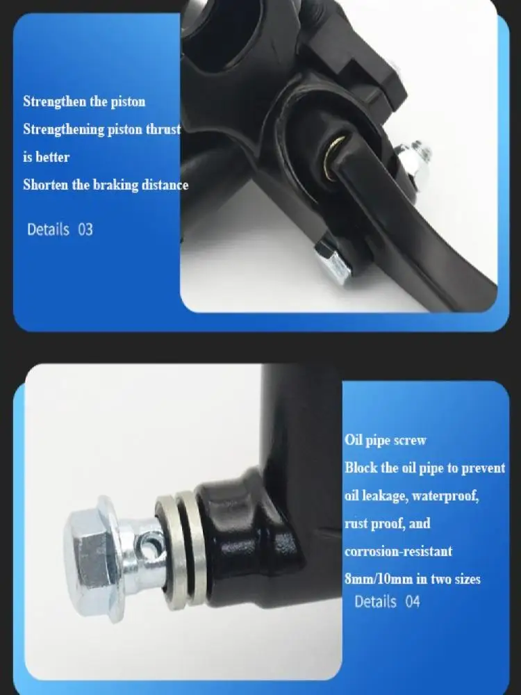AliExpress NONE High Quality Black Electric Disc Brake Aluminum Alloy Universal Oil Brake 4 Styles Brake Pumps