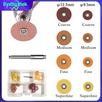 40 Uds. Discos de pulido y contorno Dental reducción de bruto mandril de contorno rayas acabado discos de pulido blanqueamiento Dental