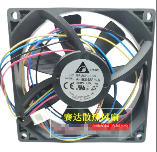 

Delta Electronics AFB0948SH-A DC 48V 0.25A 92x92x25mm 4-Wire Server Cooling Fan