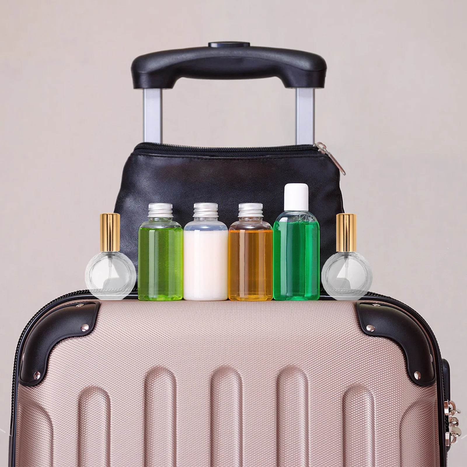 

10Pcs Glass Perfume Atomizer Refillable Bottles Aluminum Cap Travel Spray Bottle Fine Mist Sample Container Mini Fragrance Vial