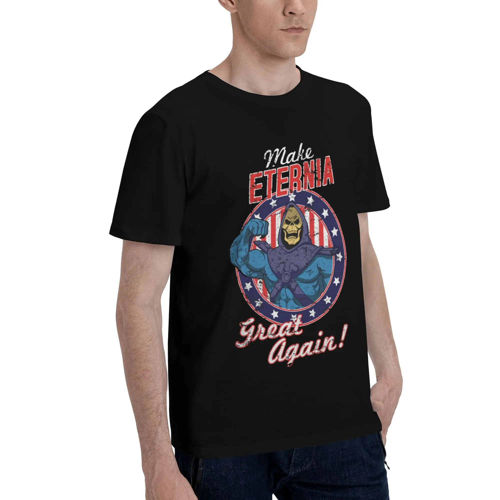 He-Man And The Master Of The Universe BattleCat Grayskull Anime y2k Make Eternia Great Again Mens T Shirt Print Cotton Tops