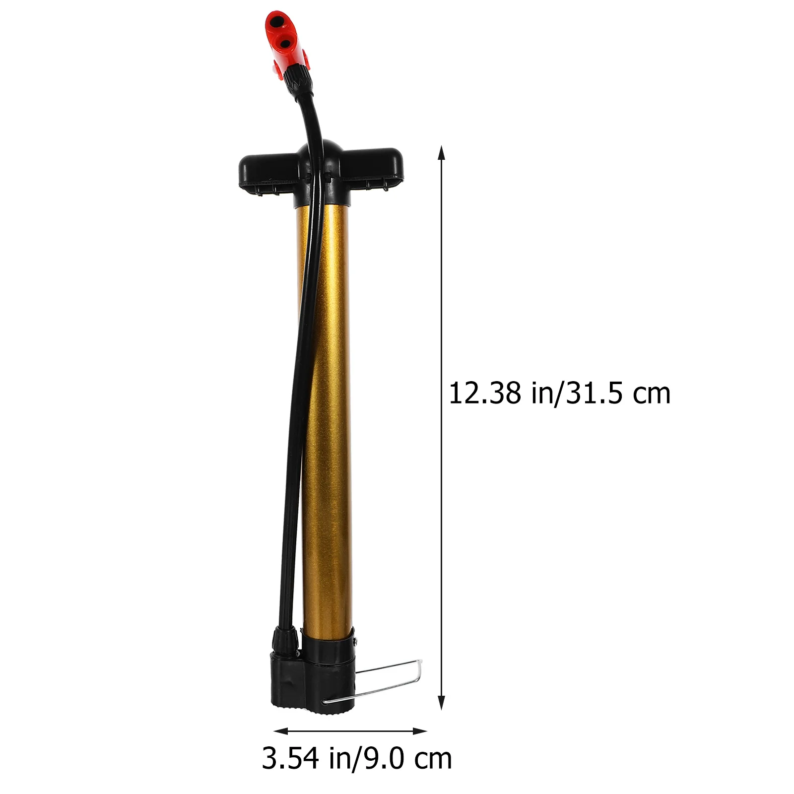 Portable Bike Pump For Mountain Road Bicycle Tire Inflator Lockable Multi-Functional Valves Lightweight Air Pump For