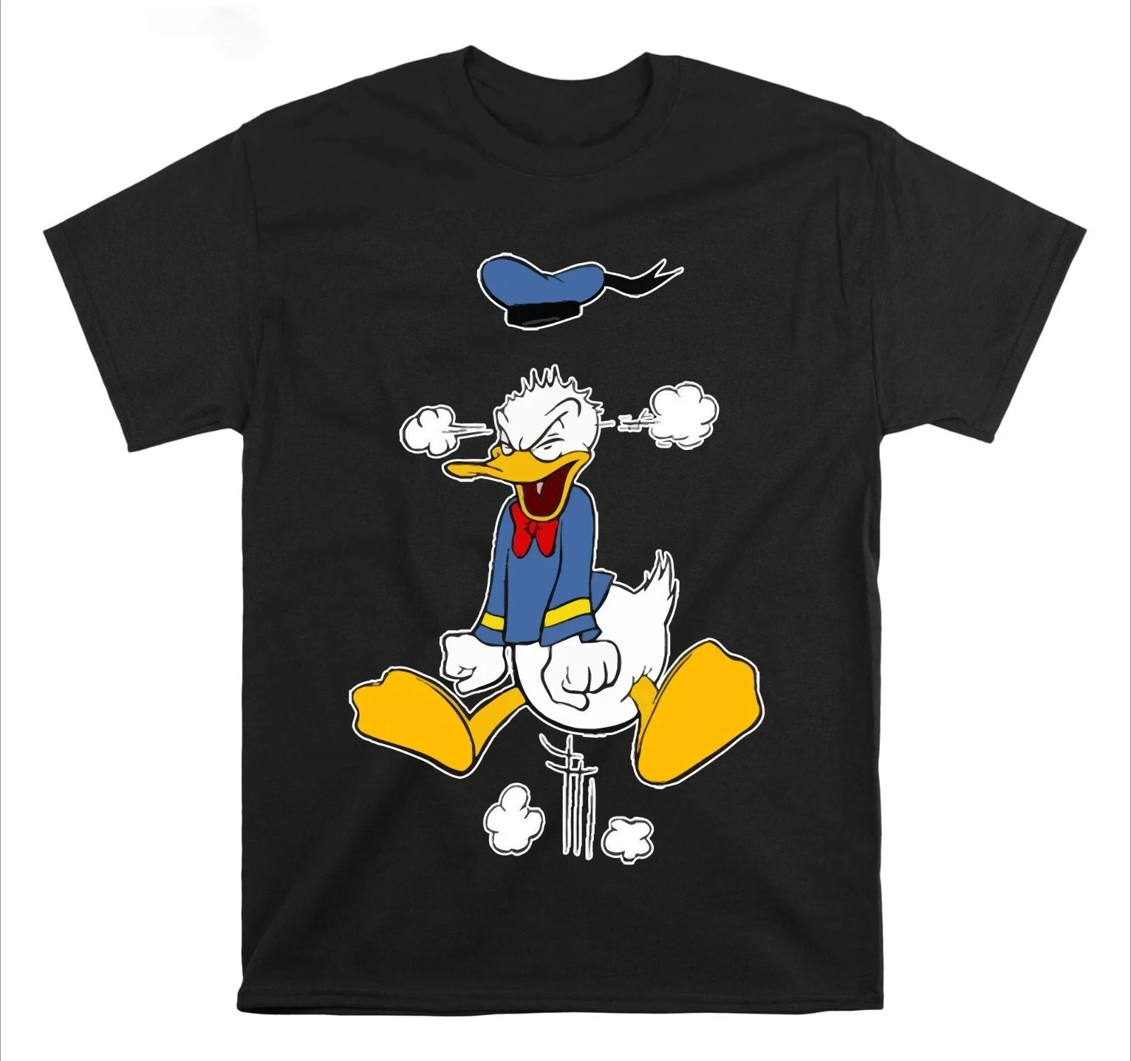 

Футболка Miniso Donald Duck Moods, милый подарок для пары Y2k, летние хлопковые мужские и женские топы унисекс, футболка большого размера с короткими рукавами