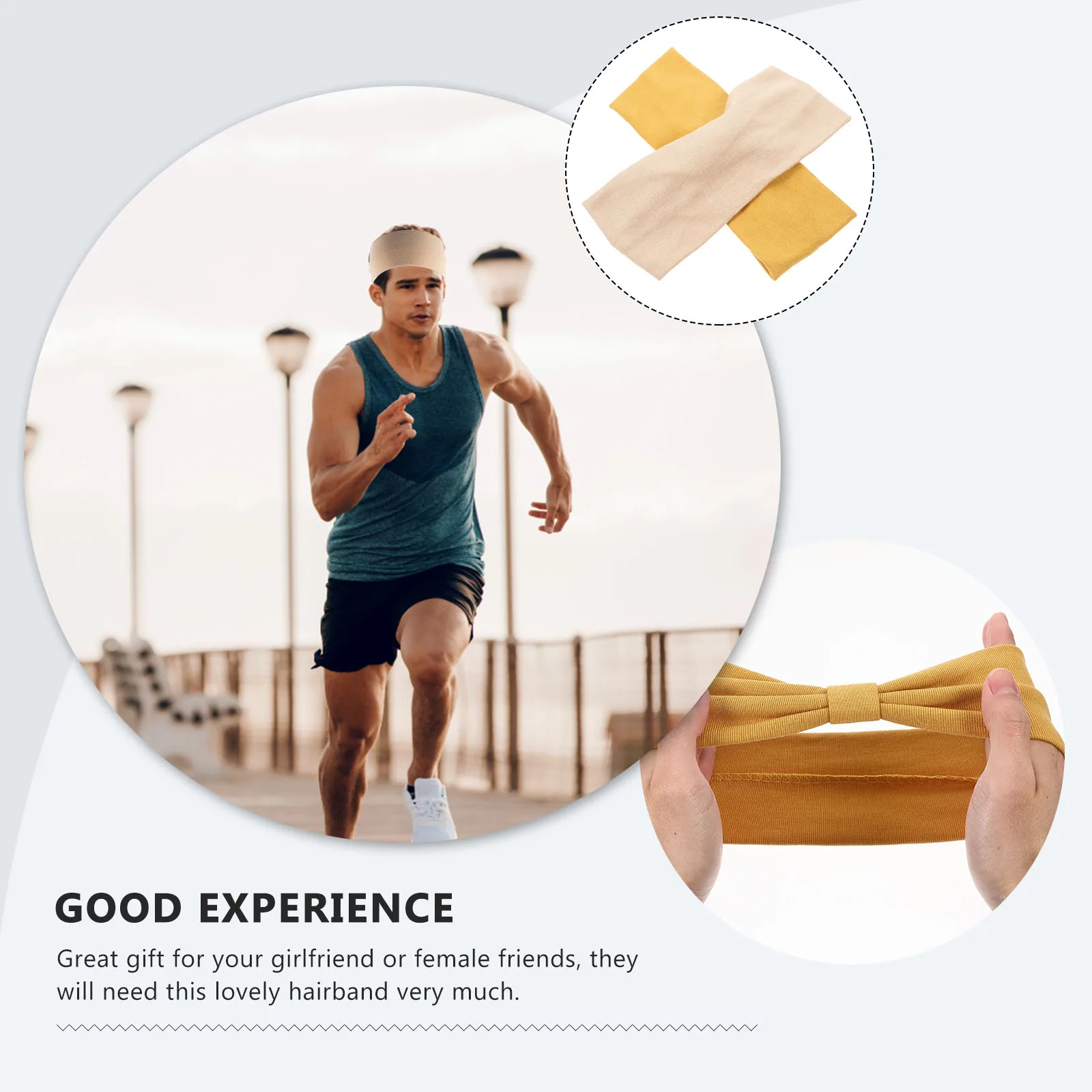 2Pcs Washing Face Hairband Elastic Water Absorbing Headband Makeup Headband for Women Daily Care Water Absorbing Hairband