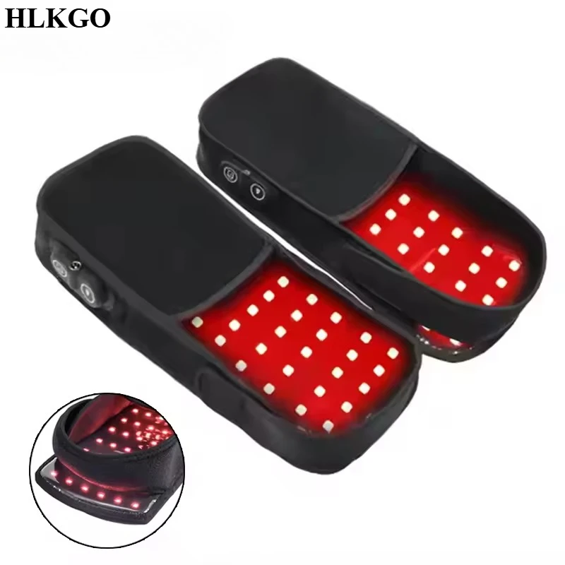 LLLT Infrared Therapy Slippers - Rechargeable Red Light Foot Massager for Home Use