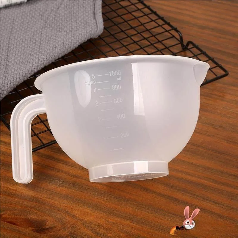 

Large L Baking Bowl Cr Whisking Mixing Bowl with Spoon Handle Color Adjusent Bowl for Cake Decoration Kitchen Utensils