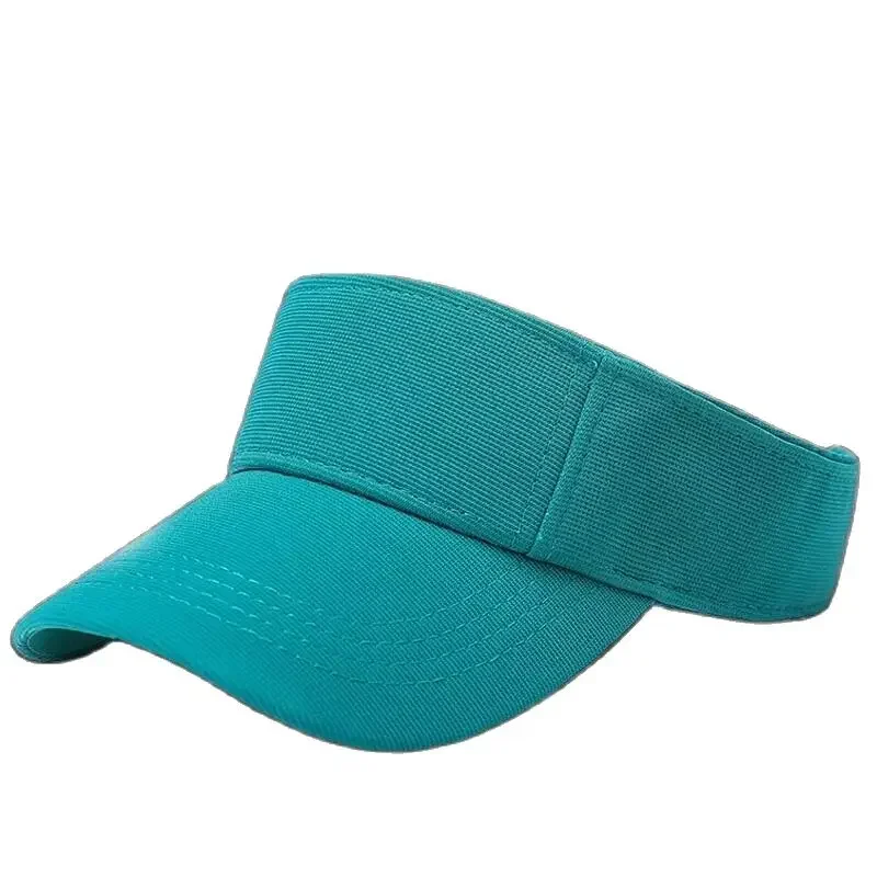 Plain Summer Sun Visor Caps Running Tennis Golf Visor Hats Sporty Style Black White Royal Blue Khaki Dusty Pink Turquoise Red