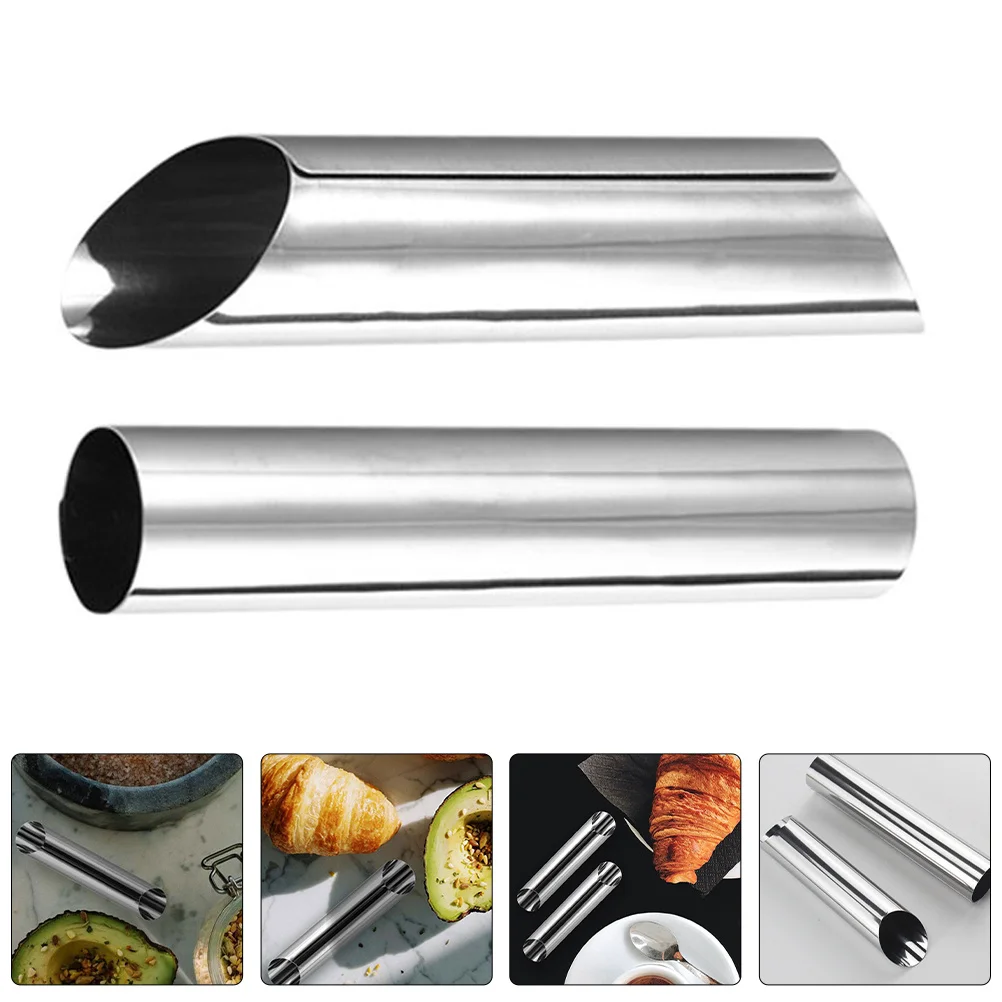 

6Pcs Stainless Steel Croissant Horn Molds Baking Tools Cream Roll Tubes Cannoli Tubular Pastry Maker Set Home Bakers