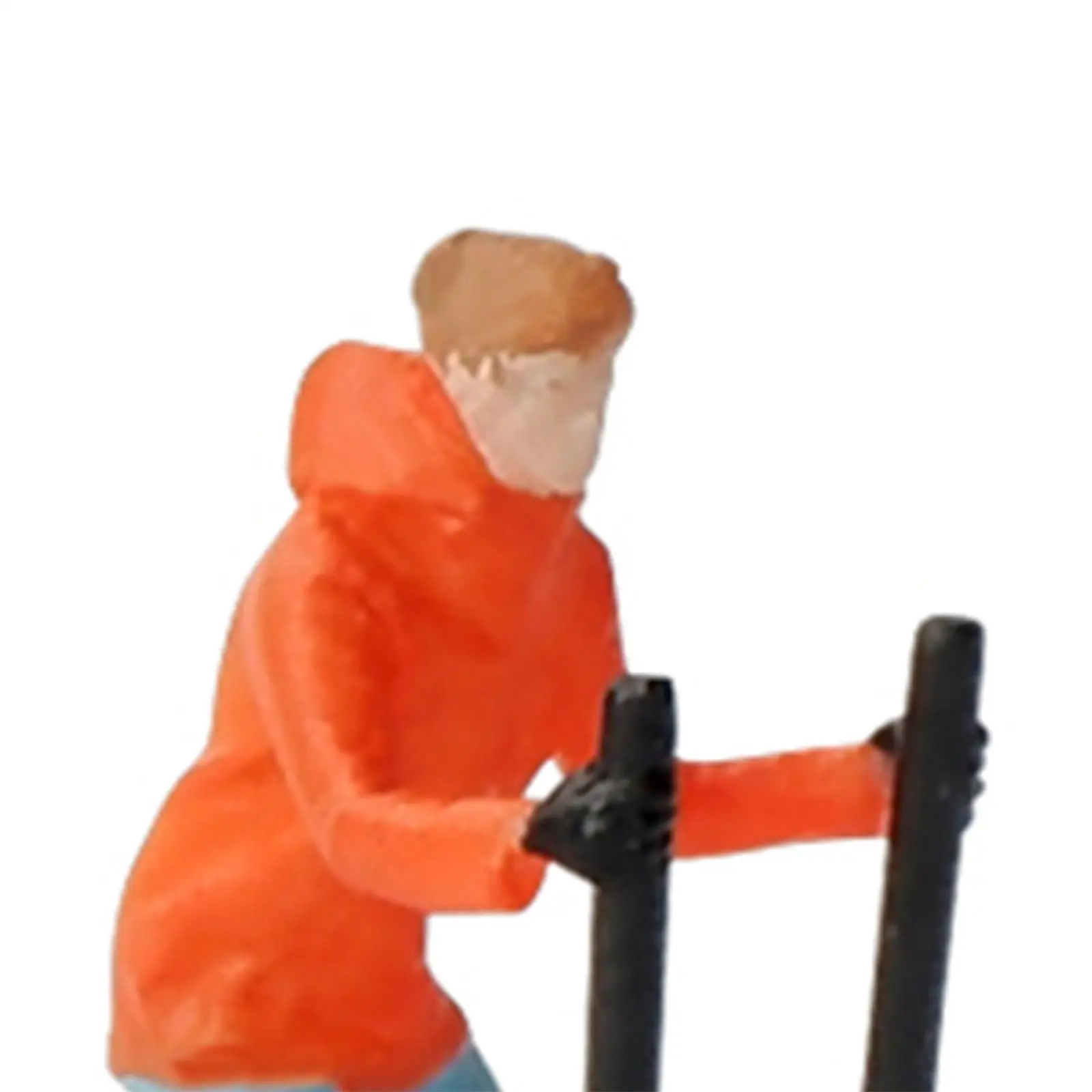 Figurines Miniatures de Ski, Modèle de Mini Personnes pour Décor de Mise en Scène de Bricolage