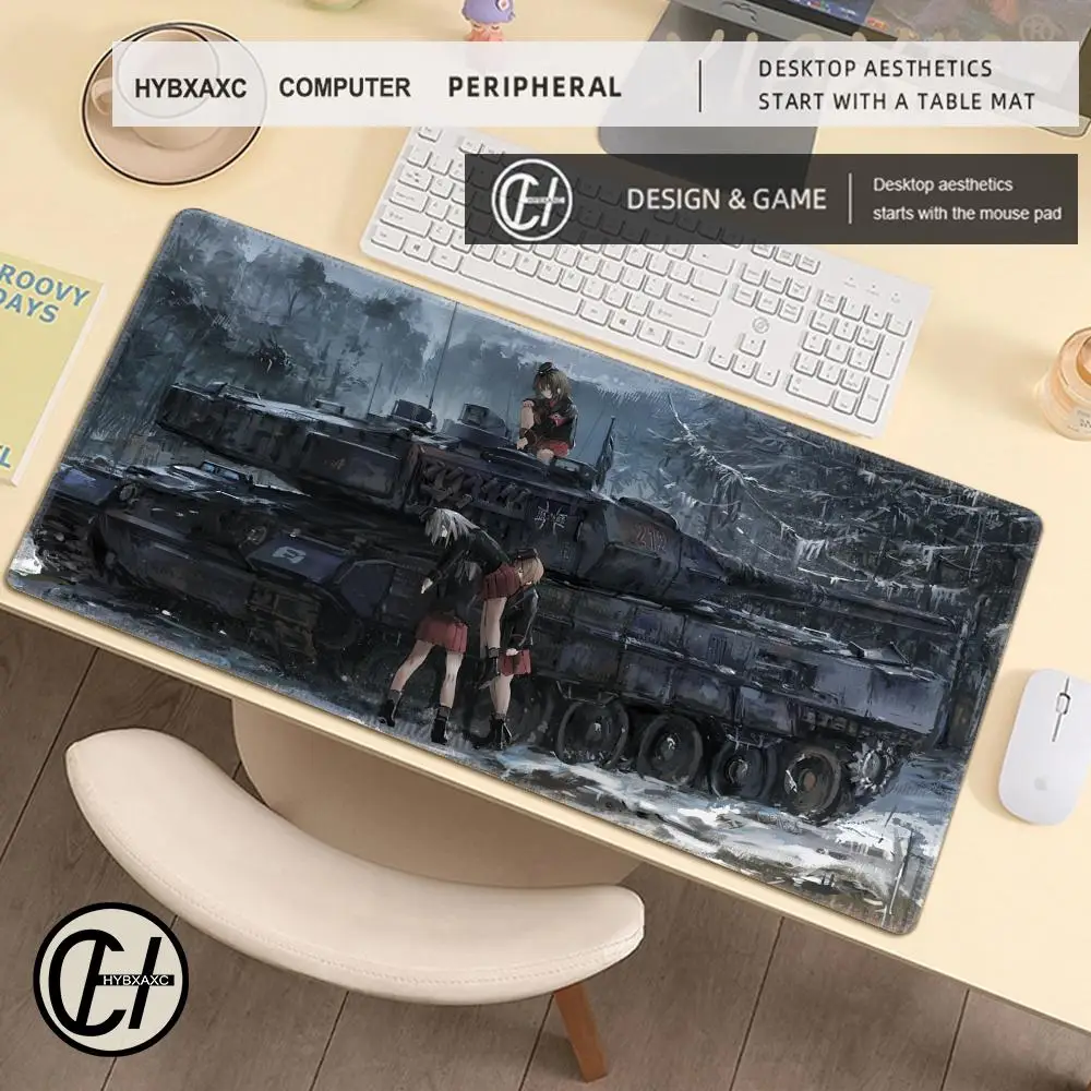 Classic Anime Girls und Panzer Mouse Pad Computer Laptop Gaming Office Wrist Guard Non Slip Keyboard Pad