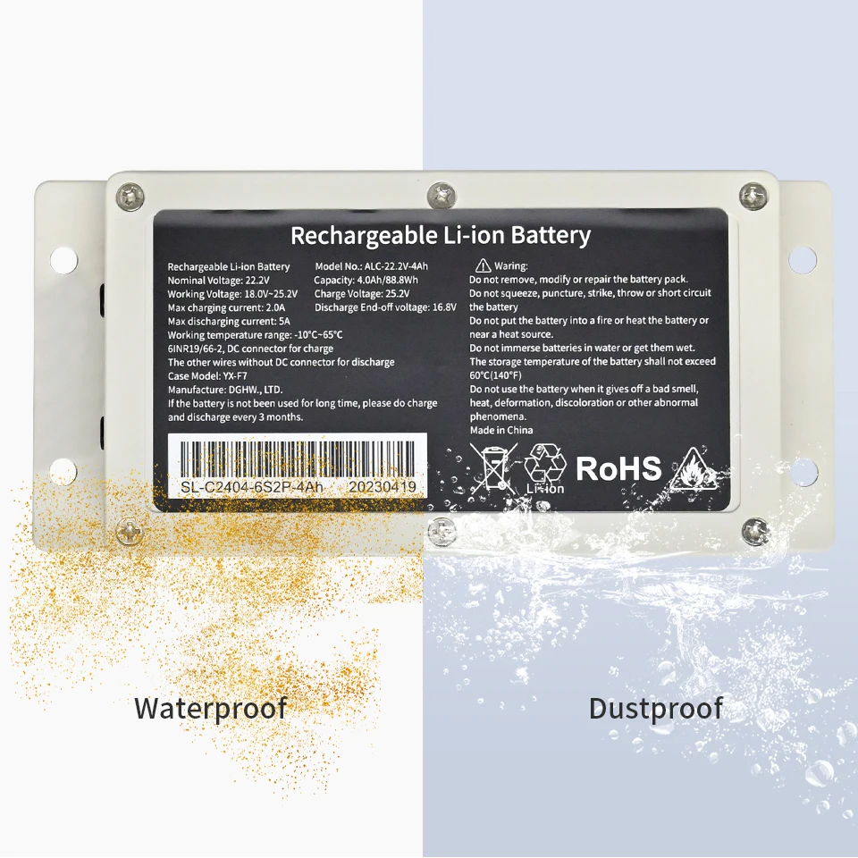 مشغل بوابة متأرجحة أوتوماتيكية DC24V بطاريات ليثيوم احتياطية تدعم شحن الألواح الشمسية