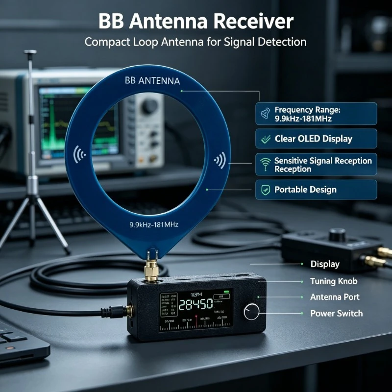 Pocket Mini Multiband Radio LSB USB AM FM HF SW MW VHF Portable Wireless Receiver For Outdoor Shortwave Hobby Listening